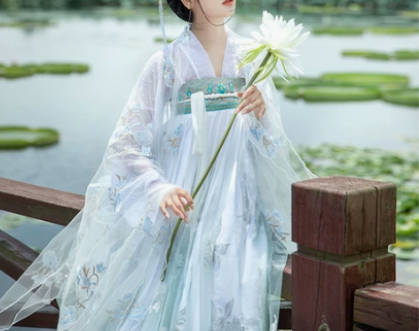 蝉佩汉服女原创正品中国风齐胸襦裙古装超仙飘...