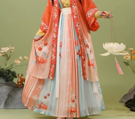 正版汉服出租|劲合汉服女中国风【半城桃色】...