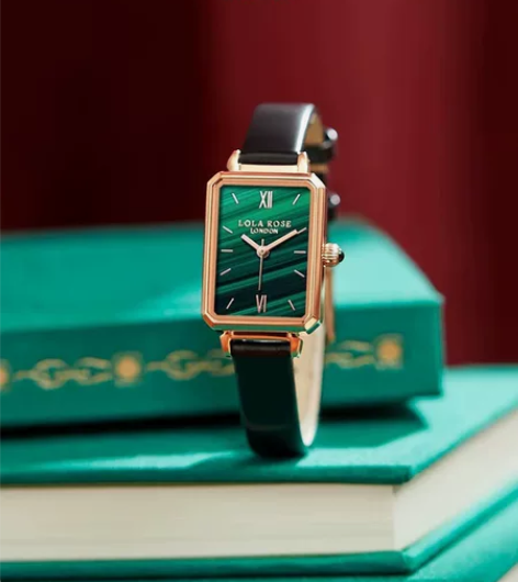 江疏影同款小绿表LOLA RQSE手表复古...