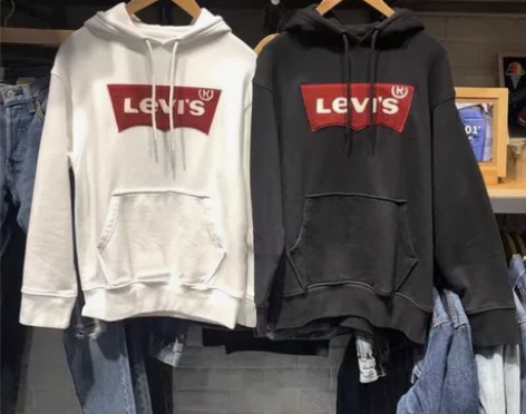 李维斯卫衣男levis连帽衫情况款 全新，...