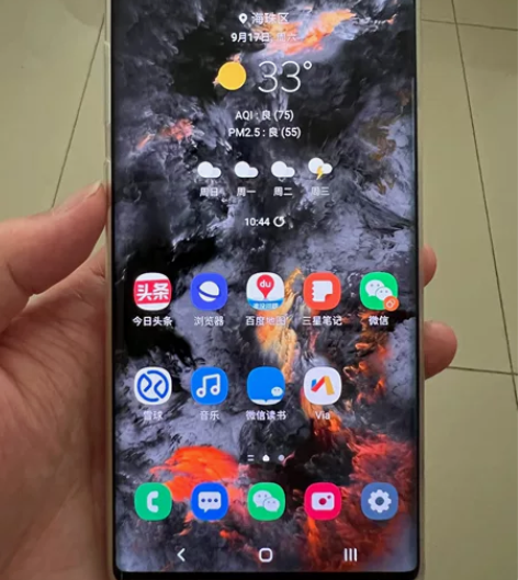 白色韩版三星Note10+,12+256G...
