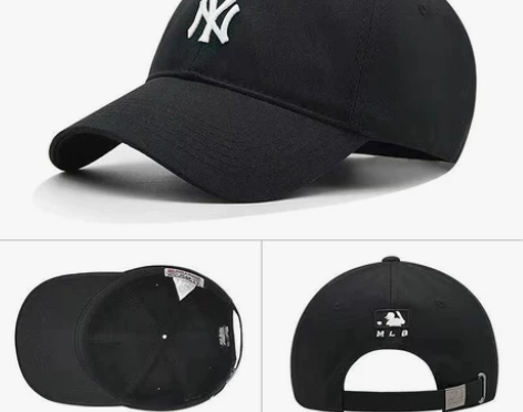 帽子秋夏韩版男女百搭ny鸭舌帽洋基队遮阳l...