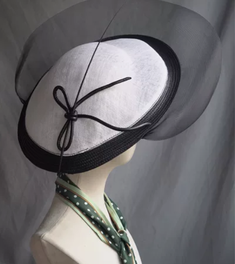 梅根王妃同款麻纱网纱礼帽 感兴趣的话点“我...