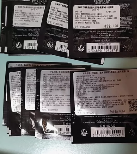 迪奥试用装粉底10片35元 色号on 5片...
