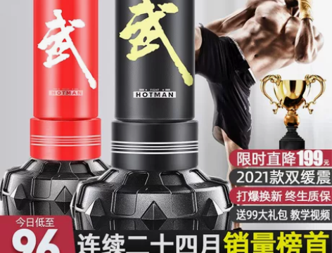 拳击沙袋散打立式吊式家用成人健身沙包不倒翁...