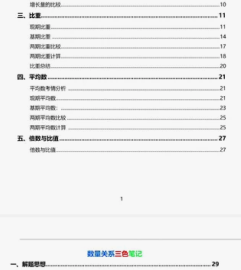 2023公务员笔记 行测申论三色笔记  网...