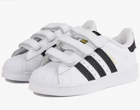 正品阿迪adidas贝壳头鞋 二手男童 尺...