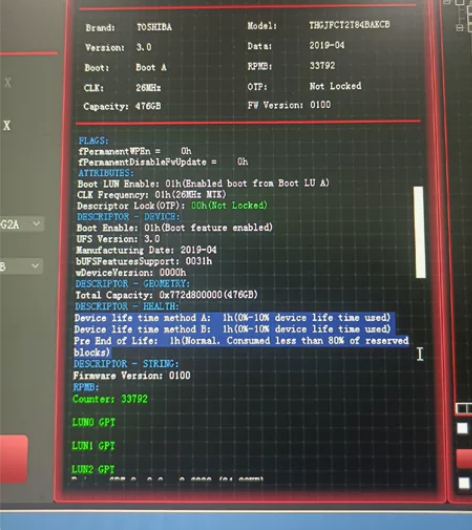 ufs3.0，512G 拆机智库512G ...