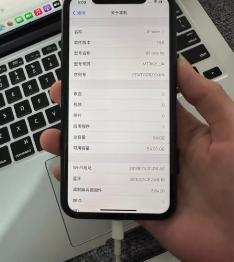 美版iphone XR黑色 64Ｇ无锁，1...