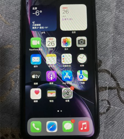 iPhonexr国行128全原无拆修，电池...