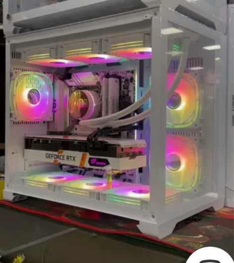 99新白色主题i7 12700KF吃鸡电脑...