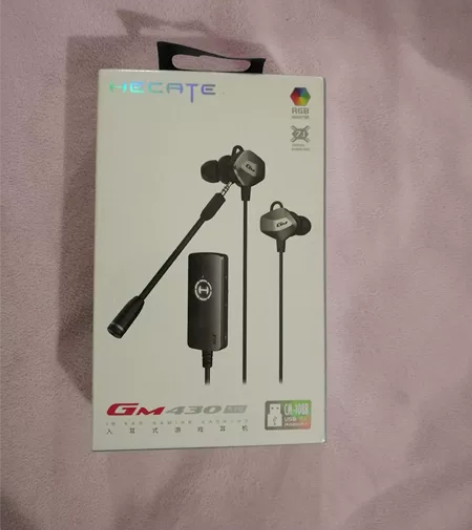漫步者GM430声卡版入耳式游戏耳机 全新...