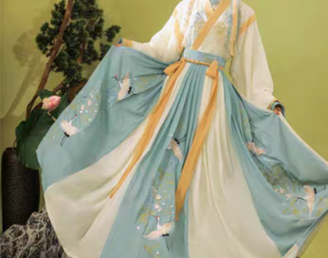 转卖玉术原创汉服女羽集晋制齐腰魏晋风交领中...