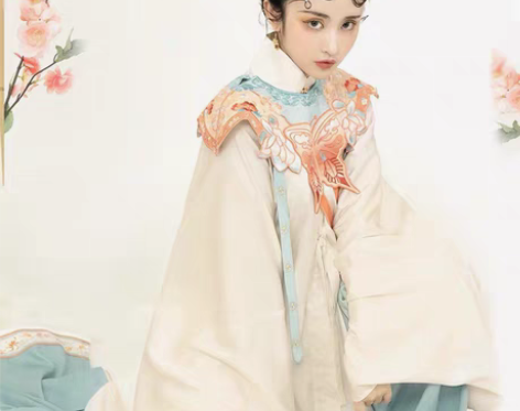 包邮兰若庭 汉服 明制 初霁 米白上衣L码...