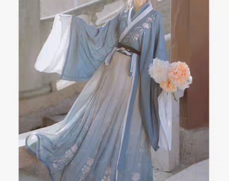 转卖桔屿【梧桐落】汉服女中国风交领大袖齐腰...