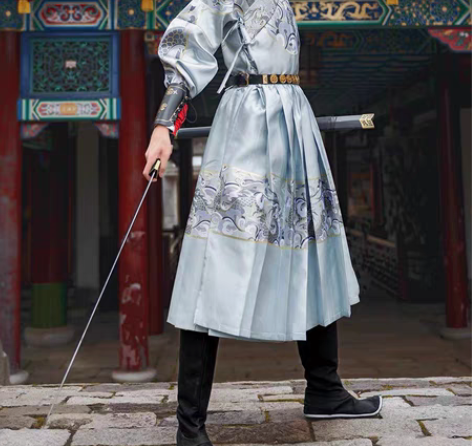 【水龙吟】如梦霓裳原创男女汉服织金暗纹贴里...