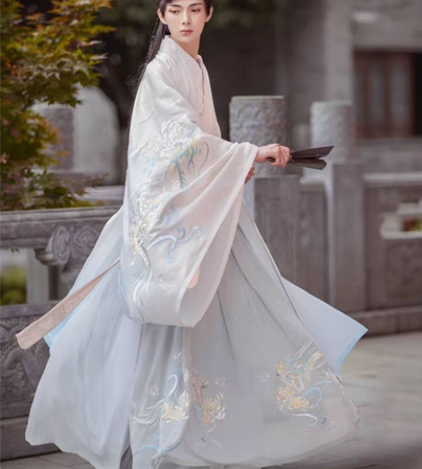 如梦霓裳汉服女装情侣装大袖衫辰龙生肖重工刺...