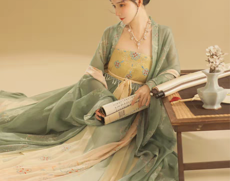 转卖桔屿正品原创汉服女诃子裙【簪花】大袖衫...