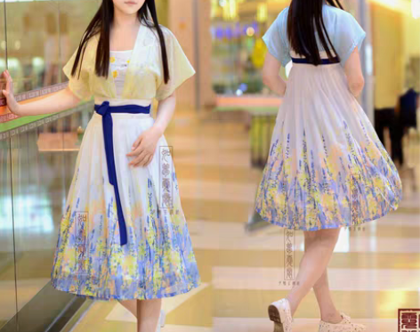 转卖【包邮+赠品】改良汉服如梦霓裳古风女装...