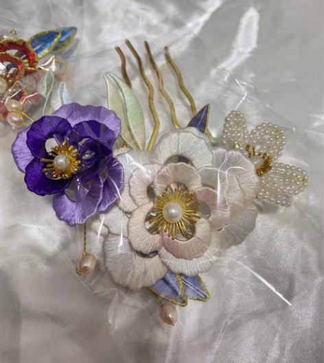 包邮汉服配饰 簪花 古风 实体店清仓 纯手...