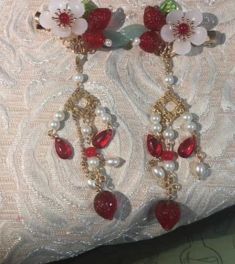 包邮超白菜汉服发饰欧气福袋清仓百搭古风套装...