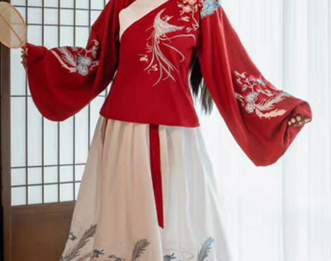 转卖艺缕原创正品 【鸾凤】交领汉服女琵琶袖...