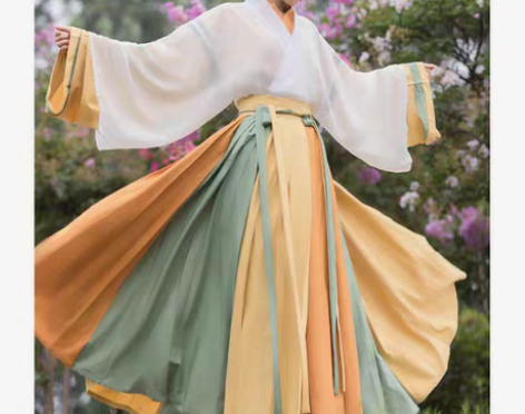 包邮五五年原创齐腰汉服 “芒种”【只穿过洗...