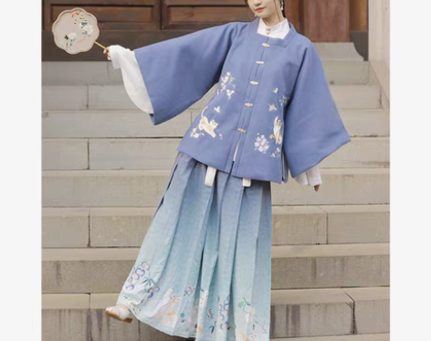 转卖退坑出   喵蝶醉五五年汉服女明制秋冬...