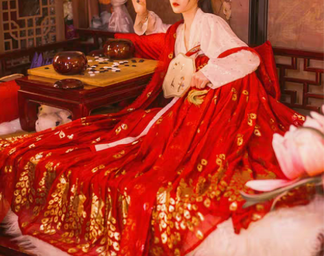 转卖五五年原创汉服女【丹霞】对襟齐胸襦裙烫...