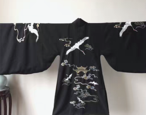 转卖南雅集原创 明制汉服刺绣新款披风 瑞鹤...