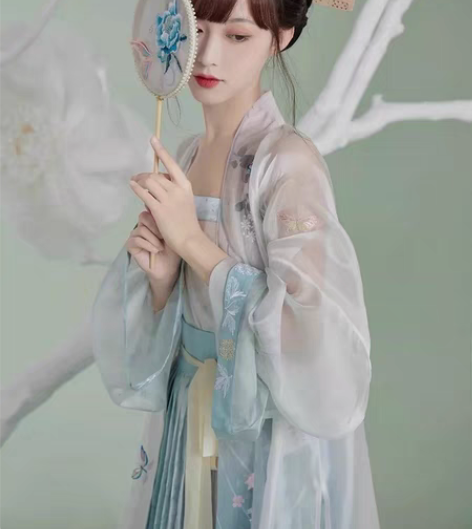 包邮七月夕 绿悦  七月夕汉服 宋制汉服 ...