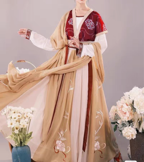 耀春醉芙蓉原创汉服女正品中国风超仙齐腰唐制...