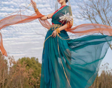 转卖西域舞姬敦煌飞天异域风情古典舞演出服装...