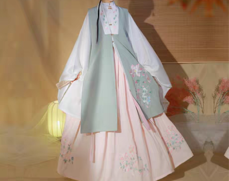 转卖仙楚姬原创汉服女【陌颜】明制袄裙长比甲...