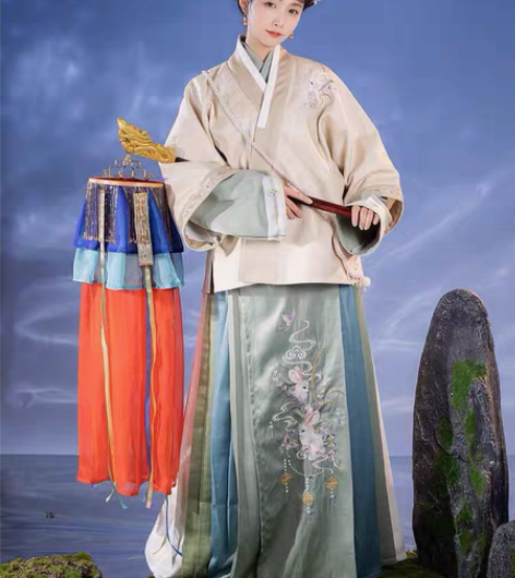 转卖仙楚姬原创汉服女【忆香茴】明制对穿交马...