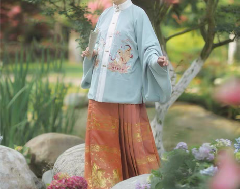 包邮仙楚姬 全新 明制补服 绣花汉服 袄裙...