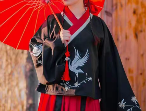 包邮（出）千韵岗原创 与鹤游 明制交领琵琶...