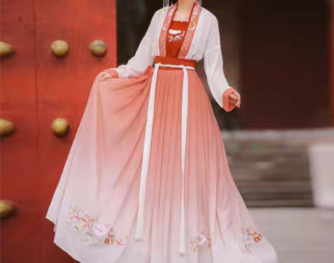 转卖劲合汉服女中国风牡丹记齐胸齐腰襦裙原创...