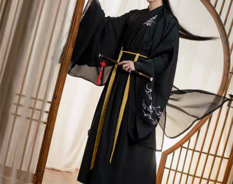 转卖孤鲤原创古装青少年男汉服古装秋季中国风...