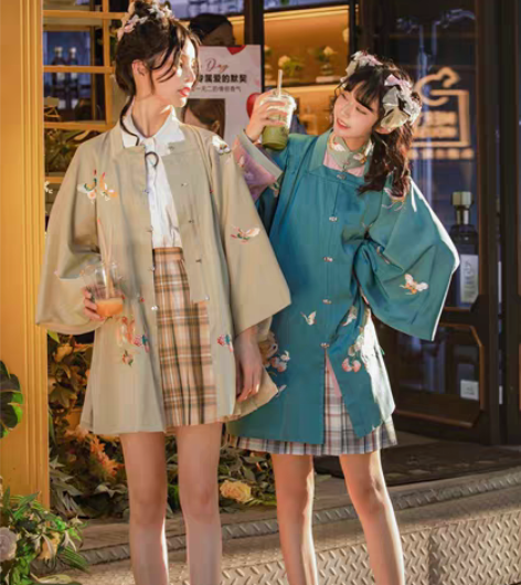 包邮司南阁原创【百蝶猫】汉服女款明制立领方...