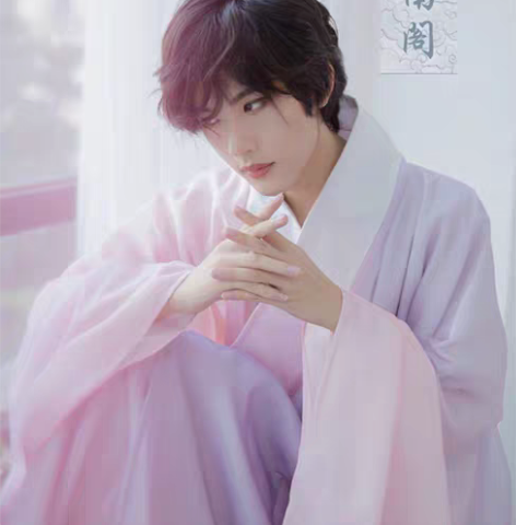 司南阁无忧原创男女明制道袍披风汉服出租 紫...