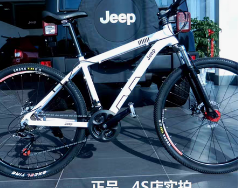 转卖铝合金Jeep山地自行车双碟刹自行车2...