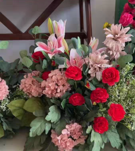 包邮婚房布置花艺装饰摆花定制婚礼道具桌摆仿...