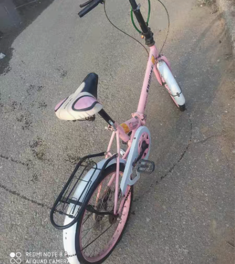 18寸折叠自行车99出！不旧！石河提货 感...