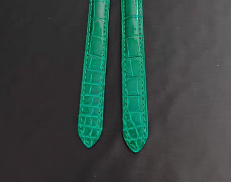 包邮代用卡地亚坦克TANK鳄鱼皮手表带男女...