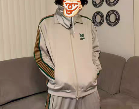 转卖老夫子 needles 米色刺绣蝴蝶 ...