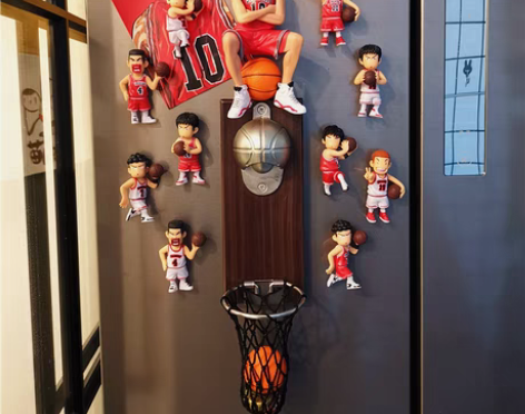 转卖网红3d立体创意灌篮高手冰箱贴纸磁贴樱...