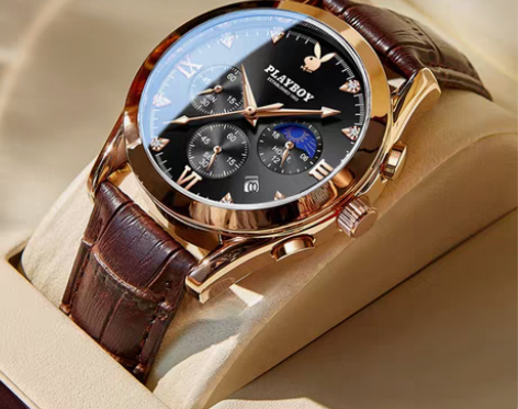 转卖花花公子正品手表男士全自动机械表202...