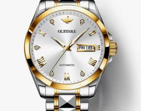 包邮瑞士欧品客男士镂空全自动机械表，男人值...