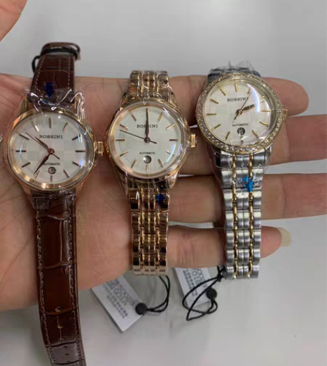 包邮罗西尼手表时尚自动机械女表商务休闲钢带...